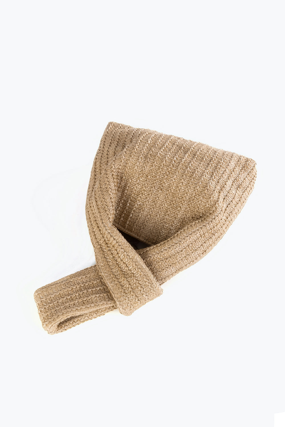 Woven Wrist Handle Knot Bag