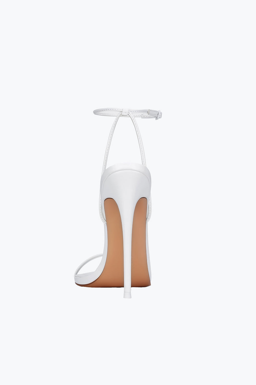 Minimal Strap High Heel Sandals - White