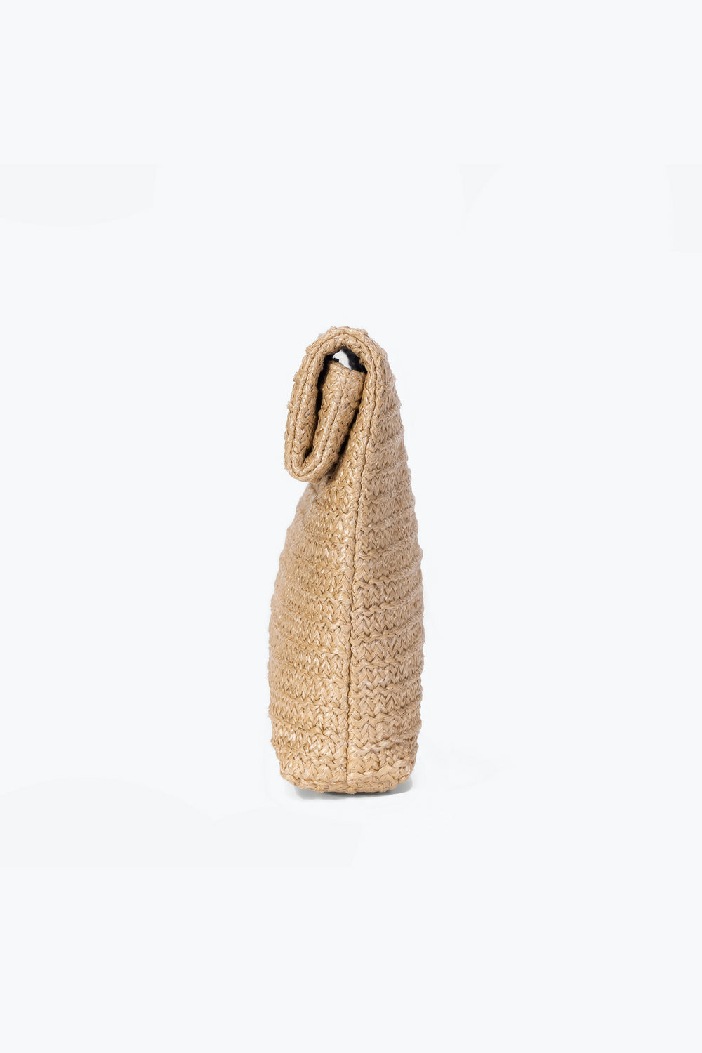 Woven Fold-Over Clutch Bag