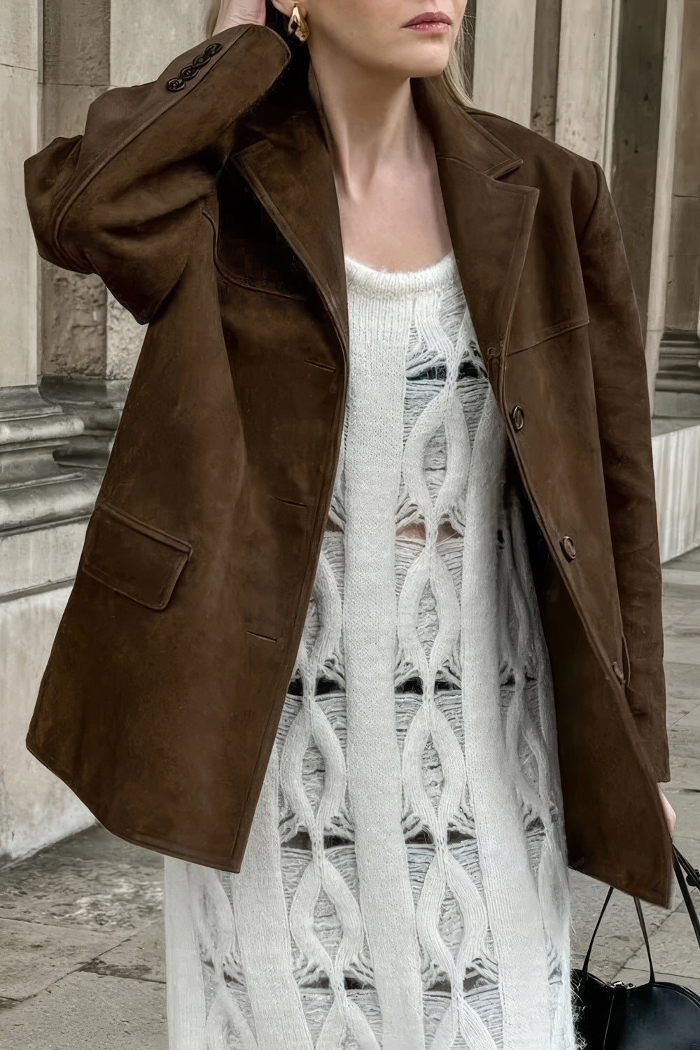 Oversized Buttoned Jacket
