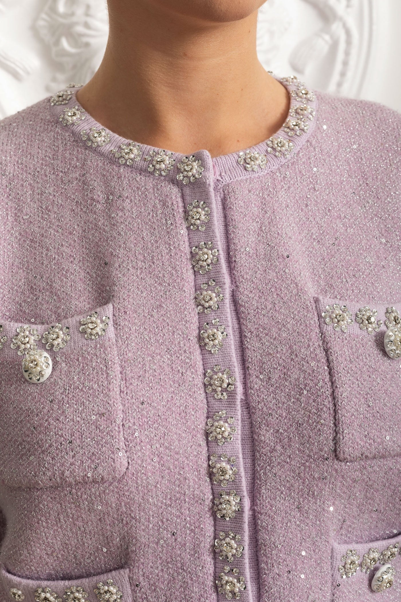 Floral Lace Sleeveless Mini Dress With Bow Waist - Purple