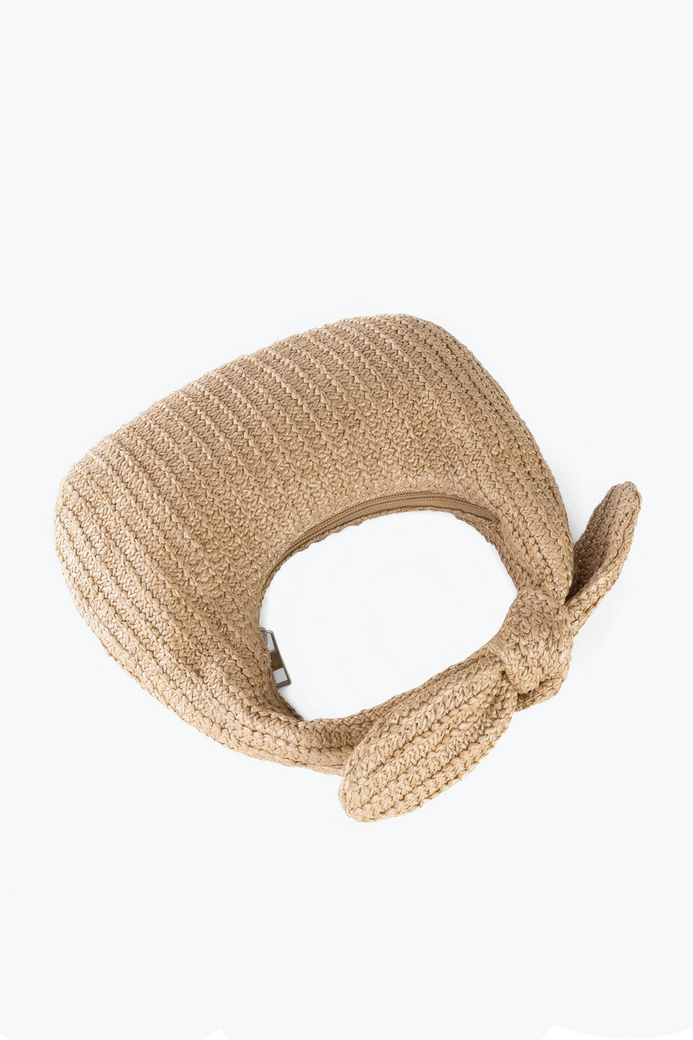 Woven Bag with Knotted Handle Detail