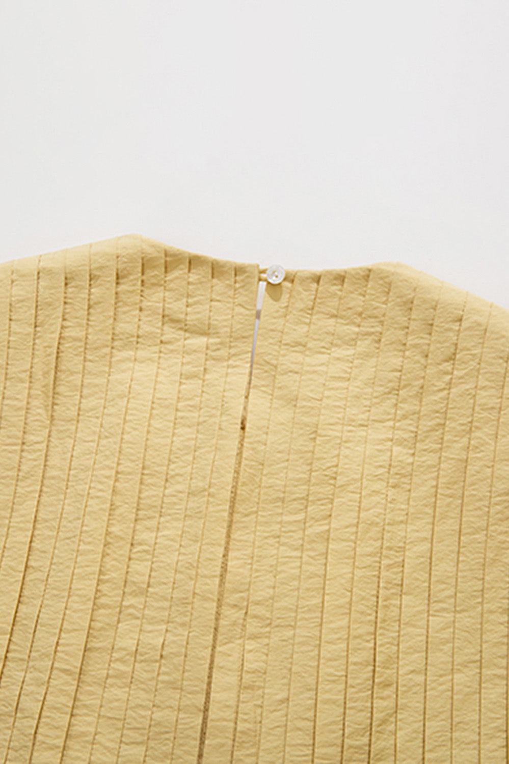 Pleated Top and Skirt Co-Ord Set - Yellow