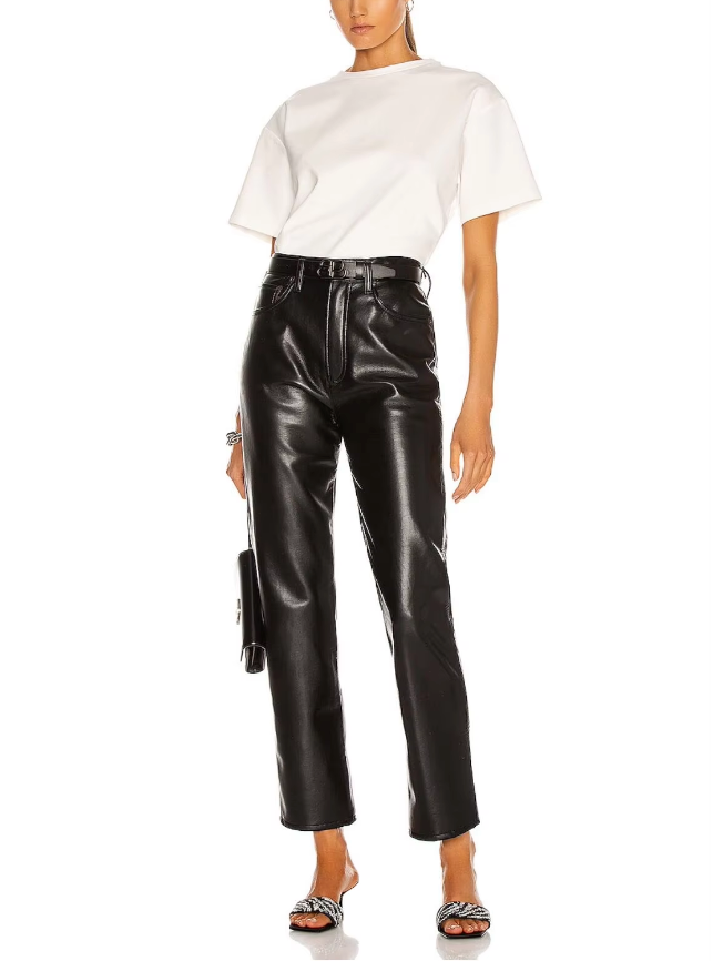 Short-Sleeve Cutout Heart Back T-Shirt with Embellished Trim - White