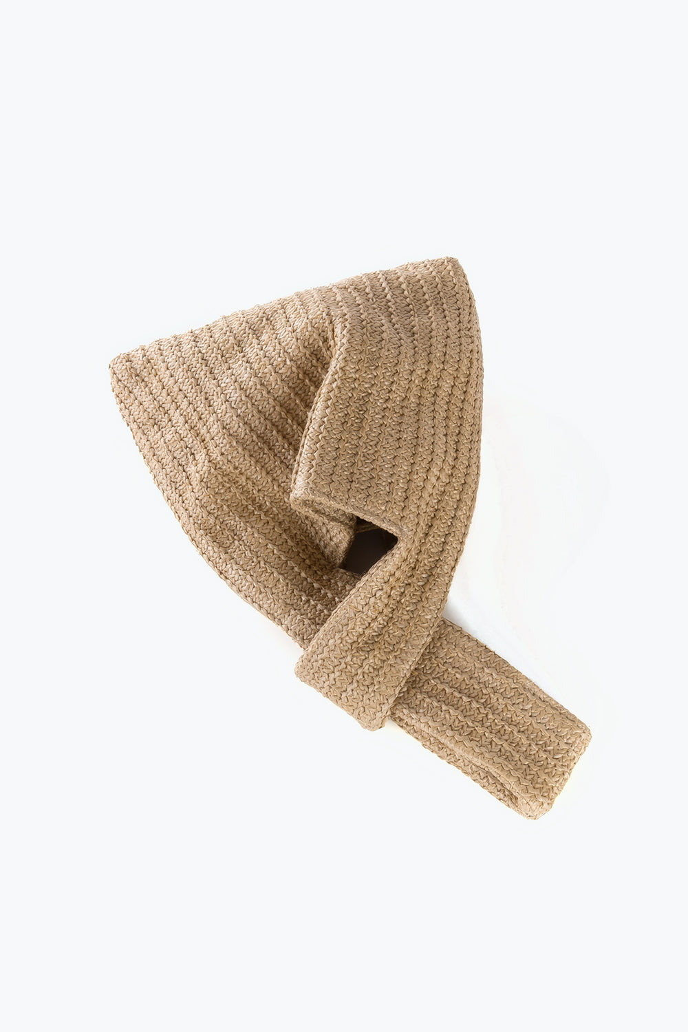Woven Wrist Handle Knot Bag