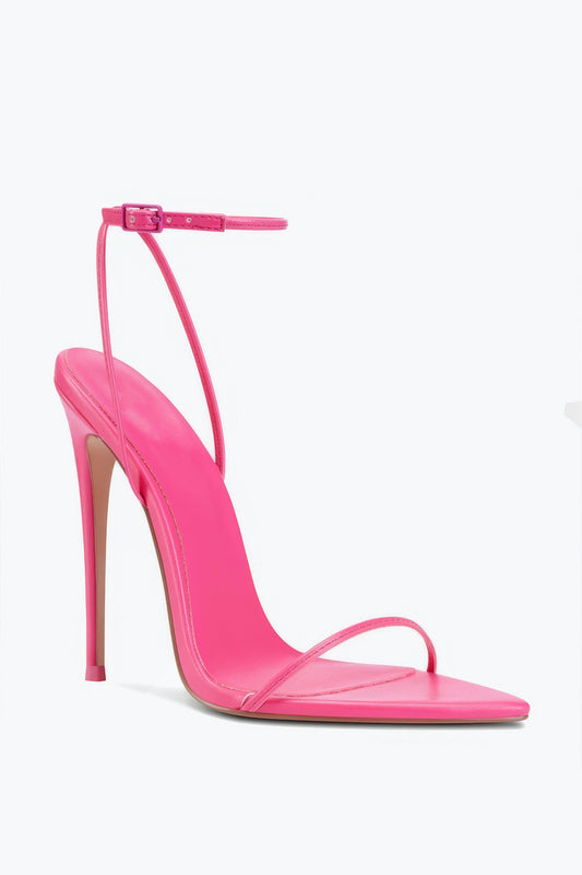 Minimal Strap High Heel Sandals - Pink