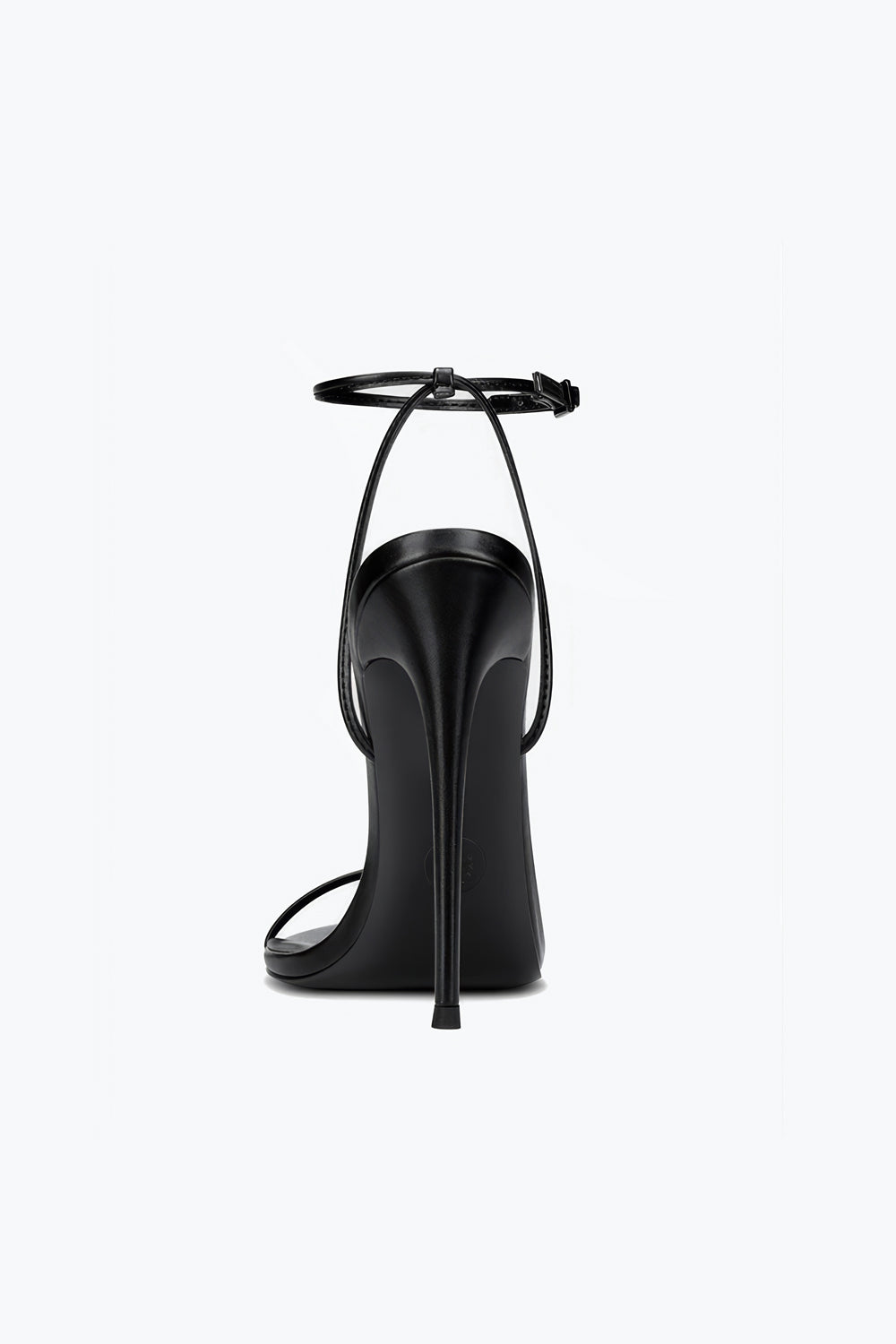 Minimal Strap High Heel Sandals - Black