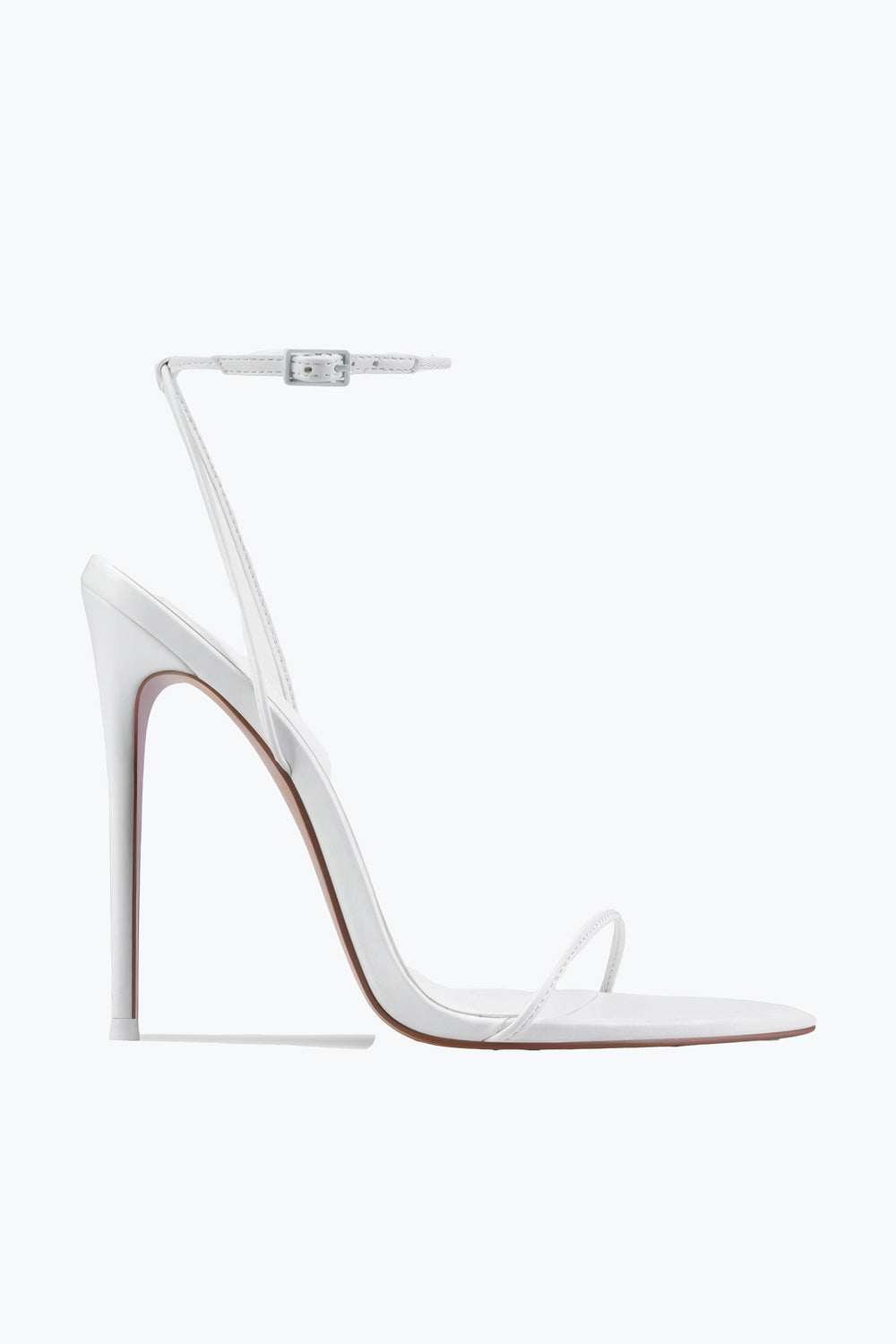 Minimal Strap High Heel Sandals - White