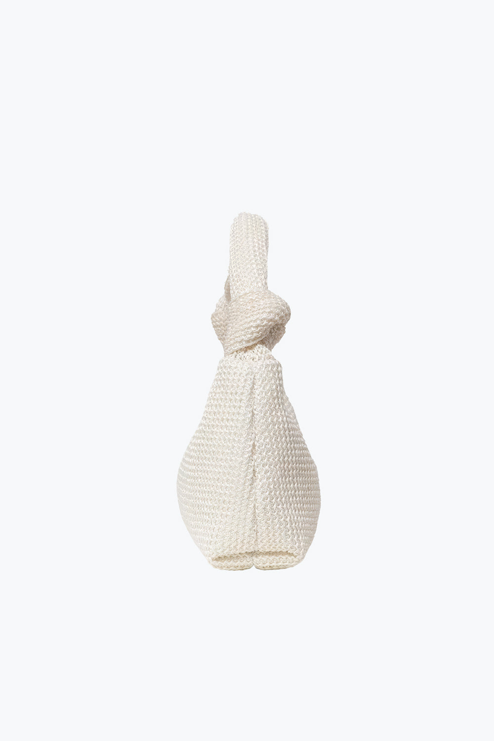 Woven Shoulder Bag with Knotted Strap