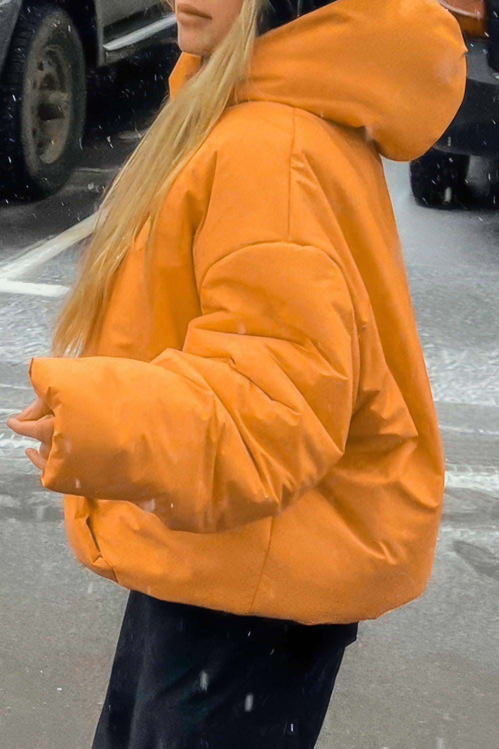 Puffy Hooded Jacket