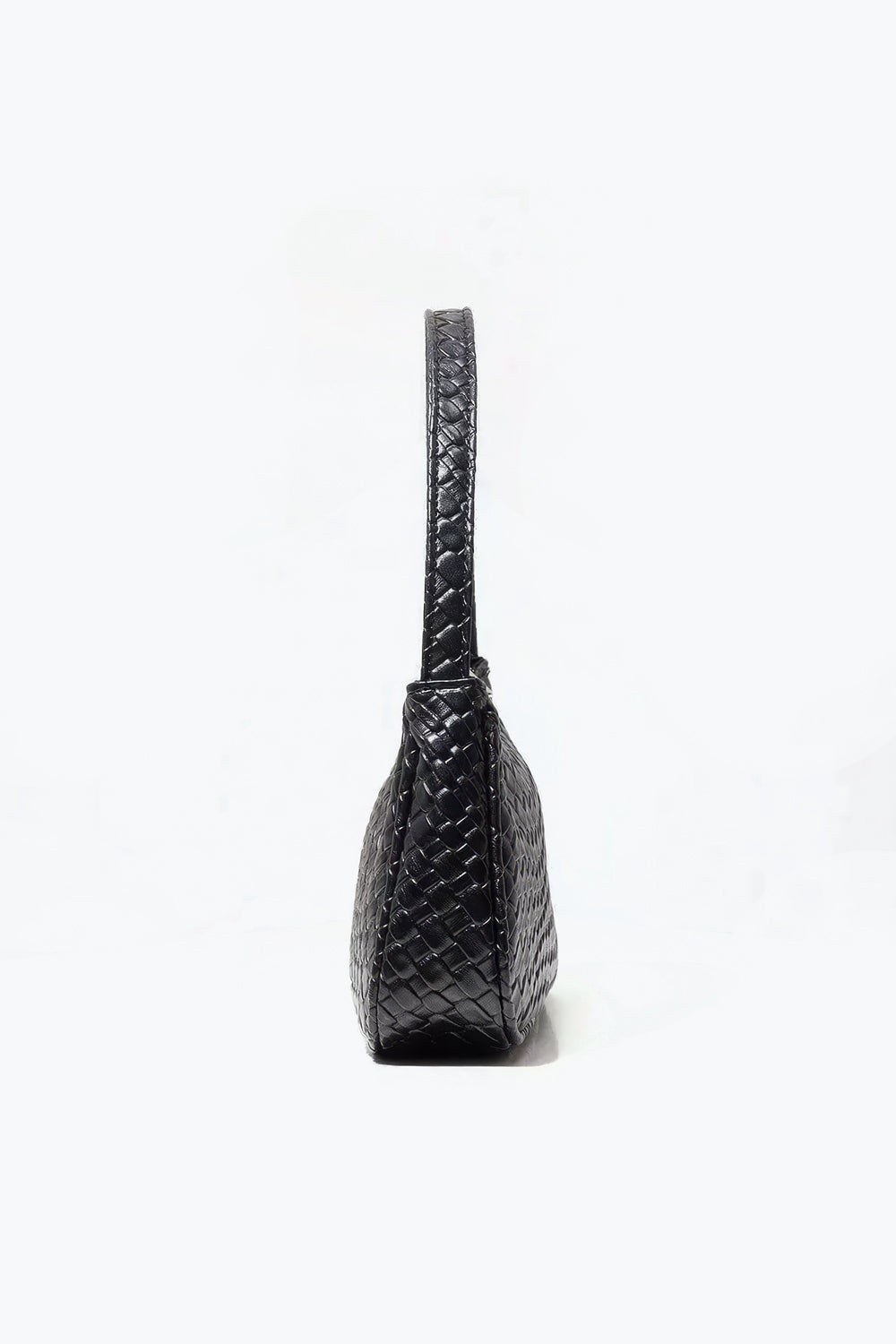 Woven Texture Top Handle Shoulder Bag