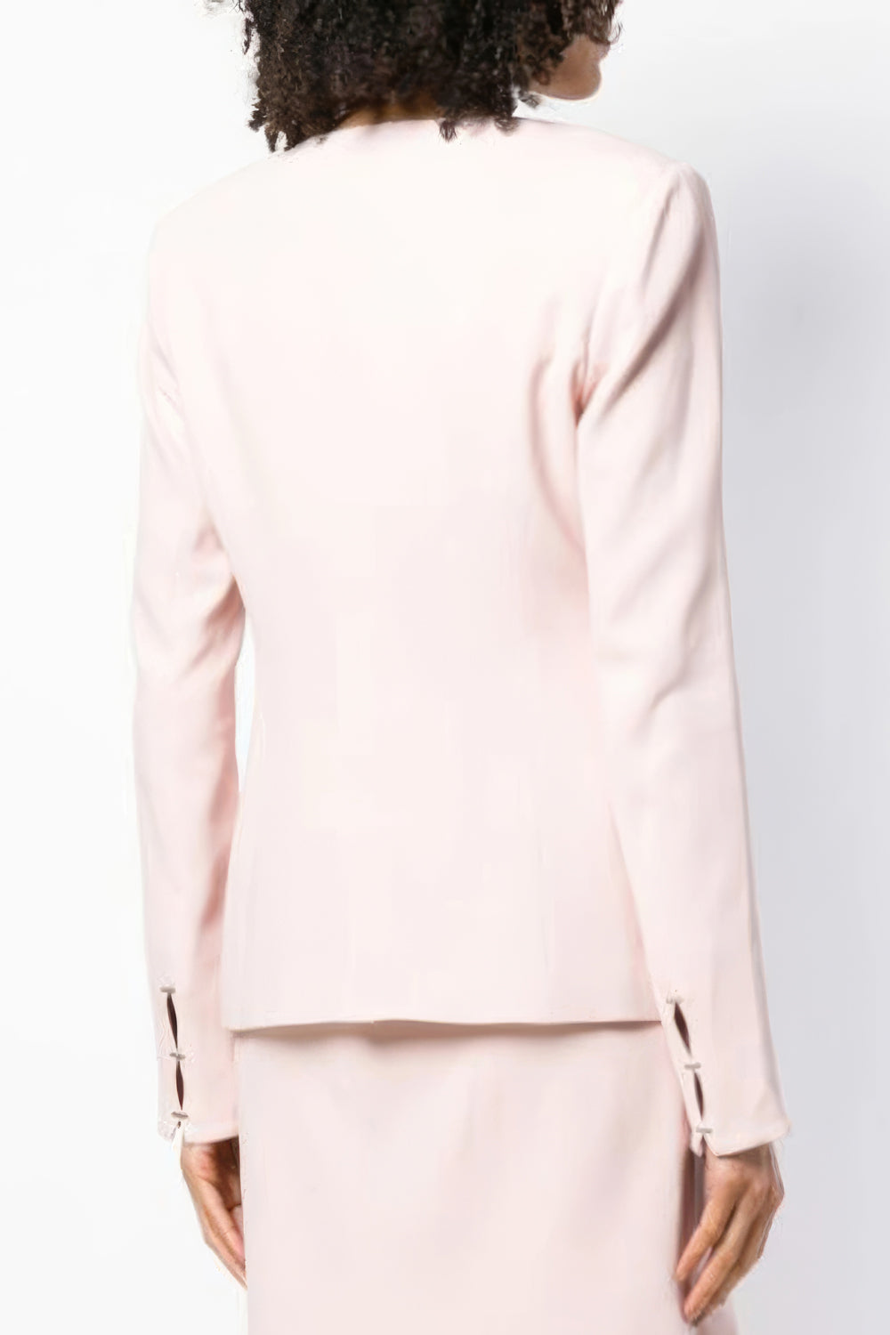 Cut-Out Sleeve Belted Blazer