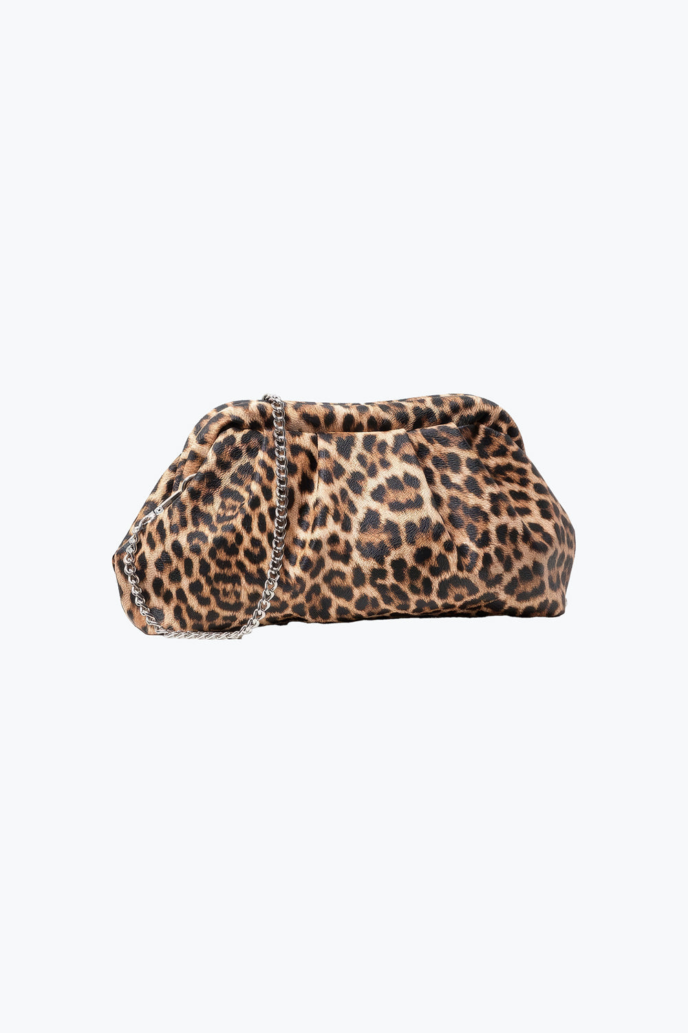 Chain Strap Bag with Leopard Pattern