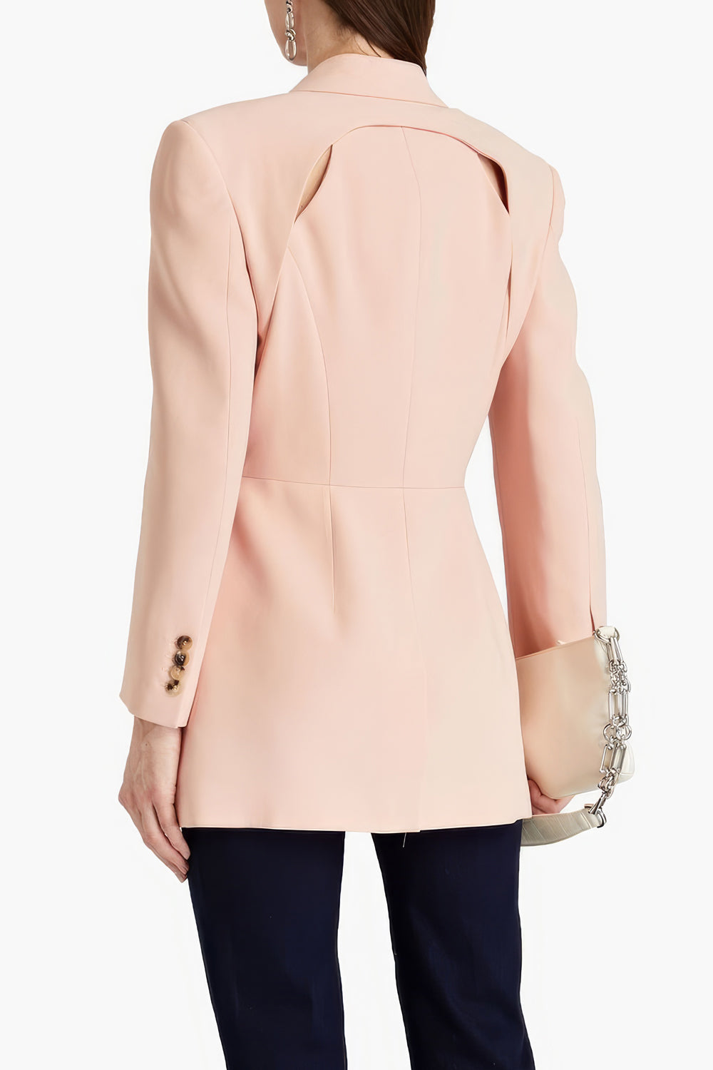 Structured Cut-Out Detail Blazer