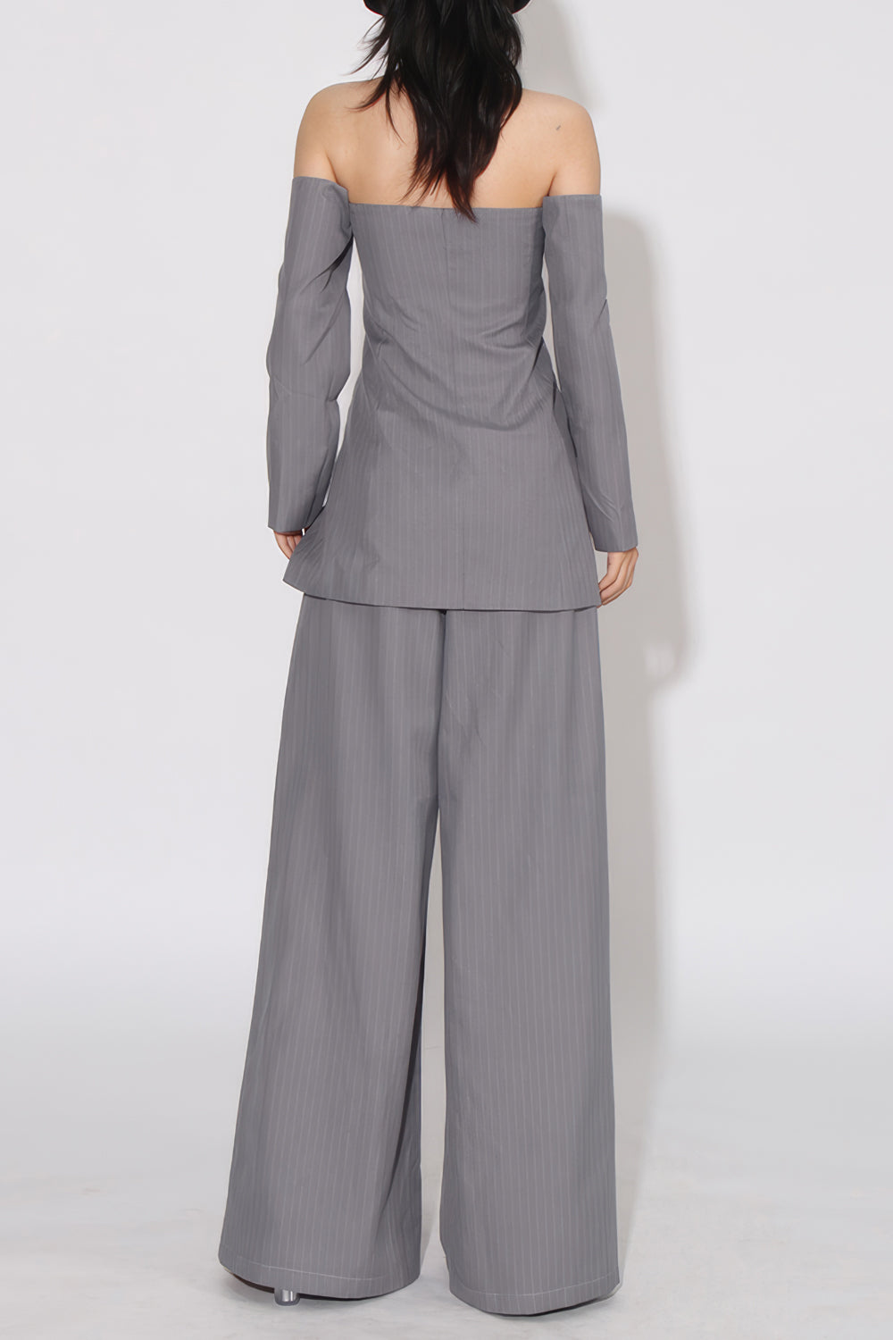 Cut-Out Buckle Detail Top and Trousers Two-Piece Set