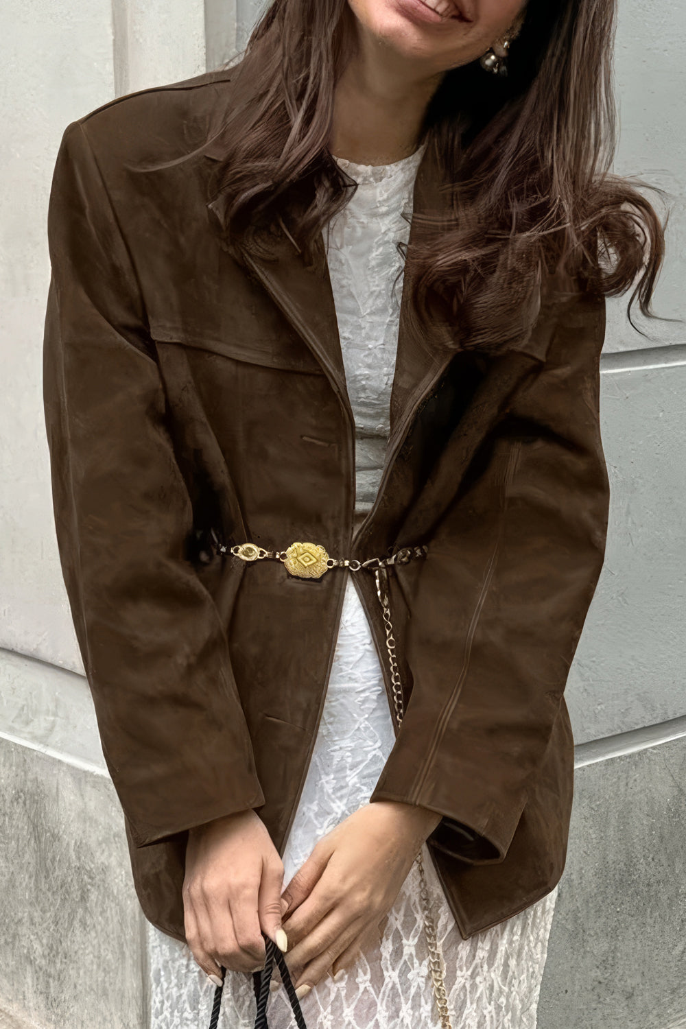 Oversized Buttoned Jacket