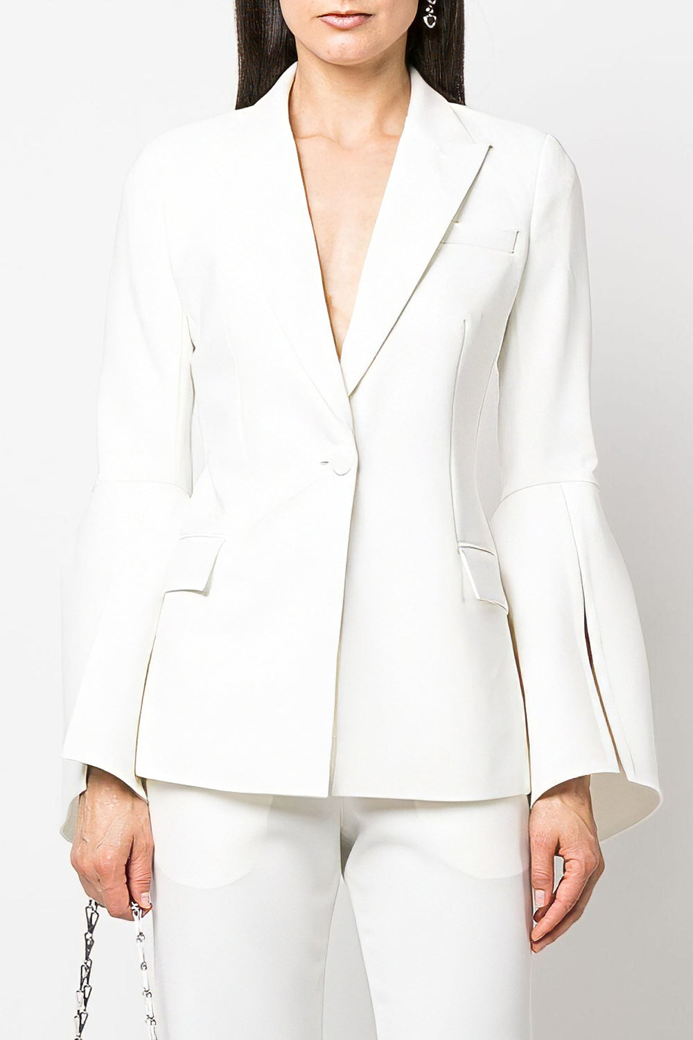 Flared Sleeve Tailored Blazer