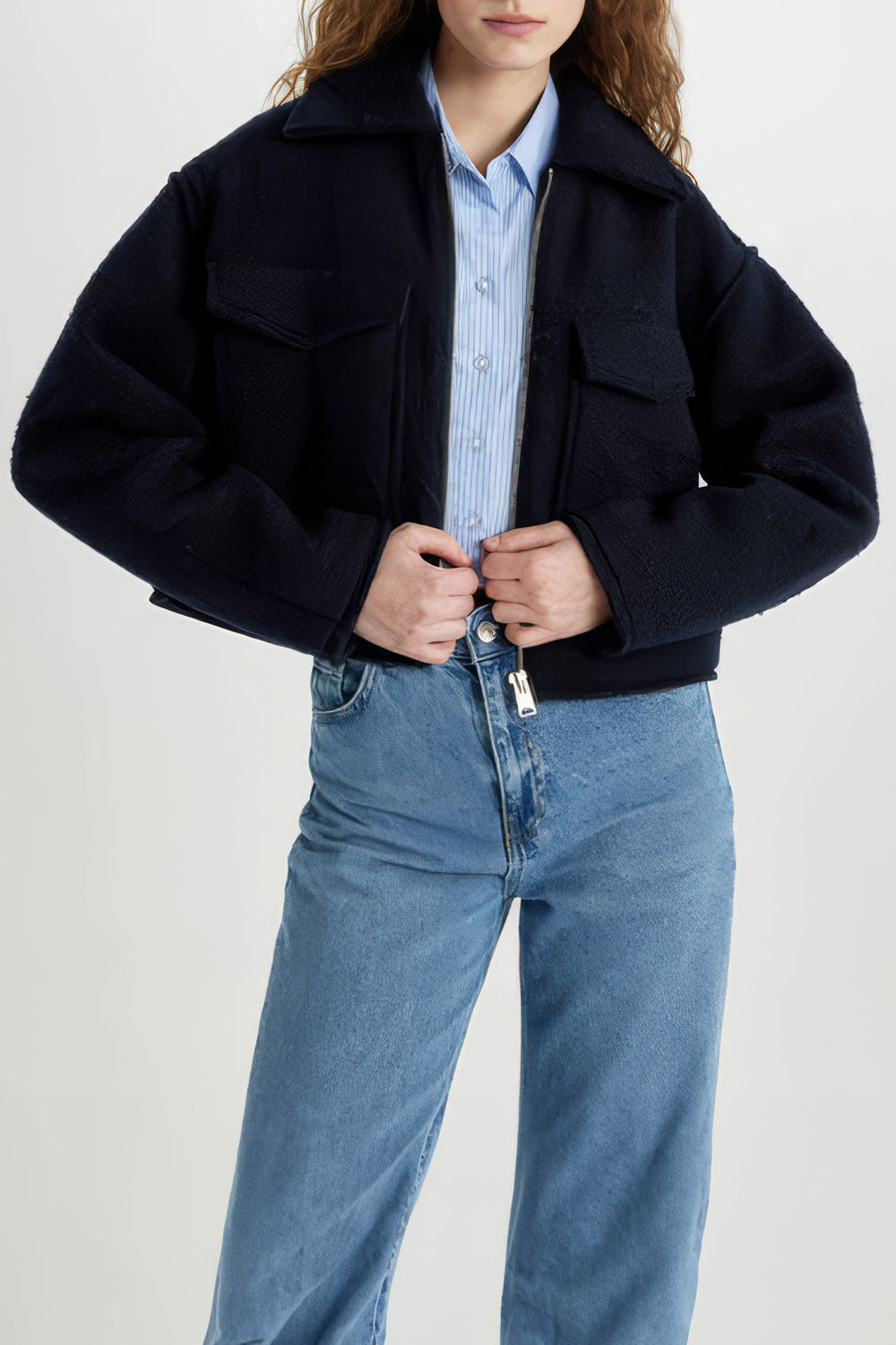 Structured Zip-Front Jacket