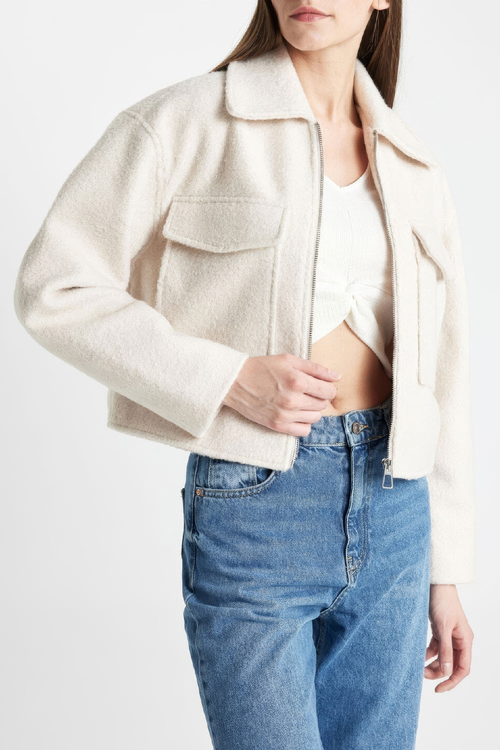 Structured Zip-Front Jacket