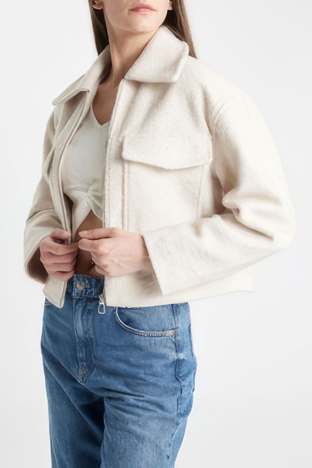Structured Zip-Front Jacket