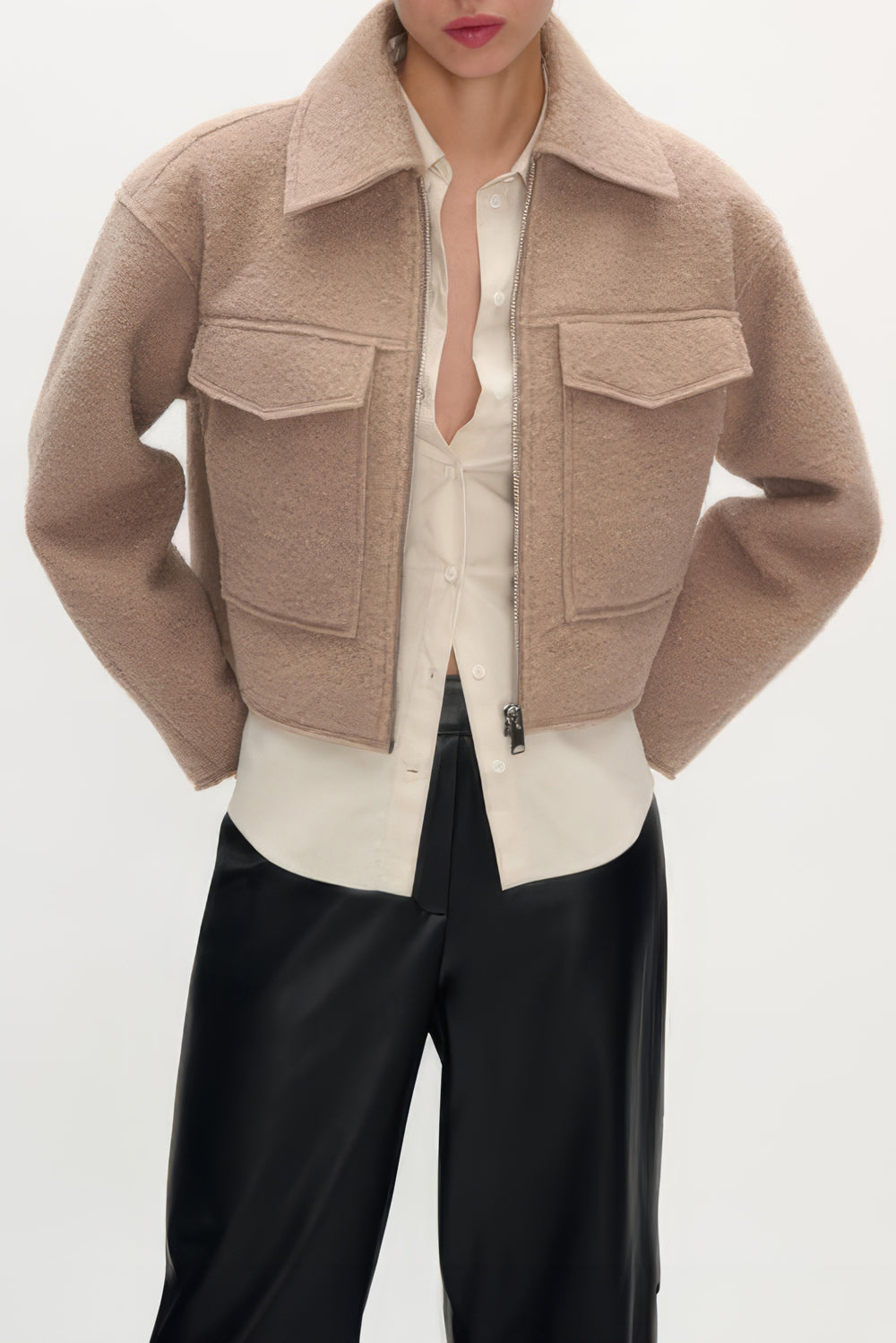 Structured Zip-Front Jacket