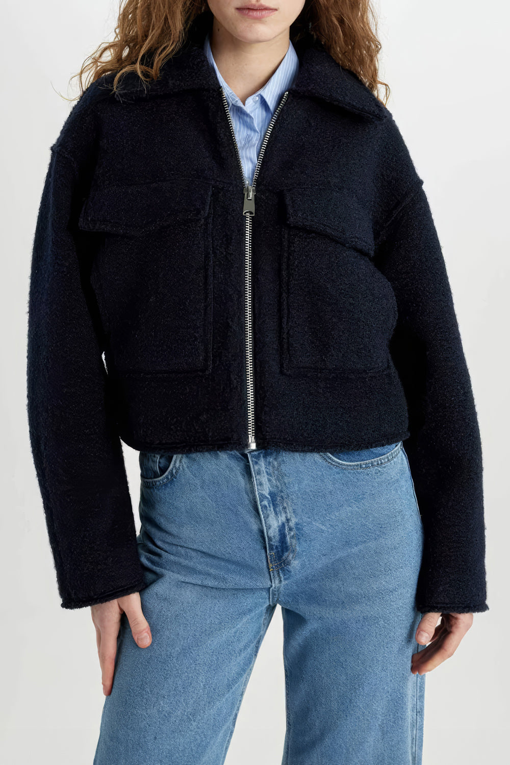 Structured Zip-Front Jacket