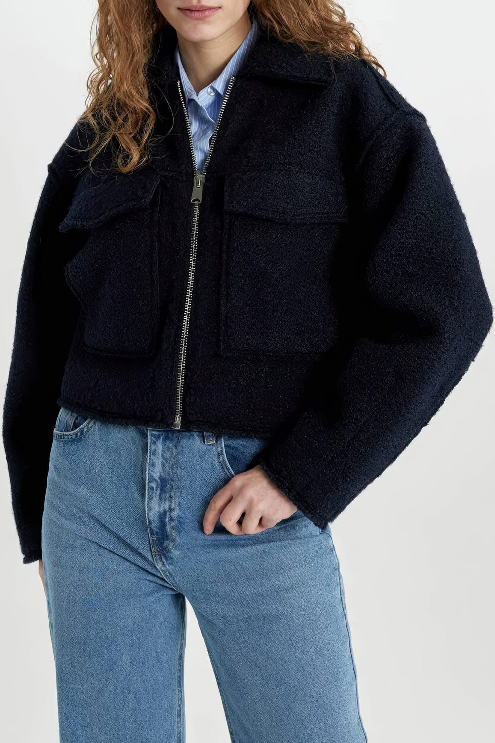 Structured Zip-Front Jacket