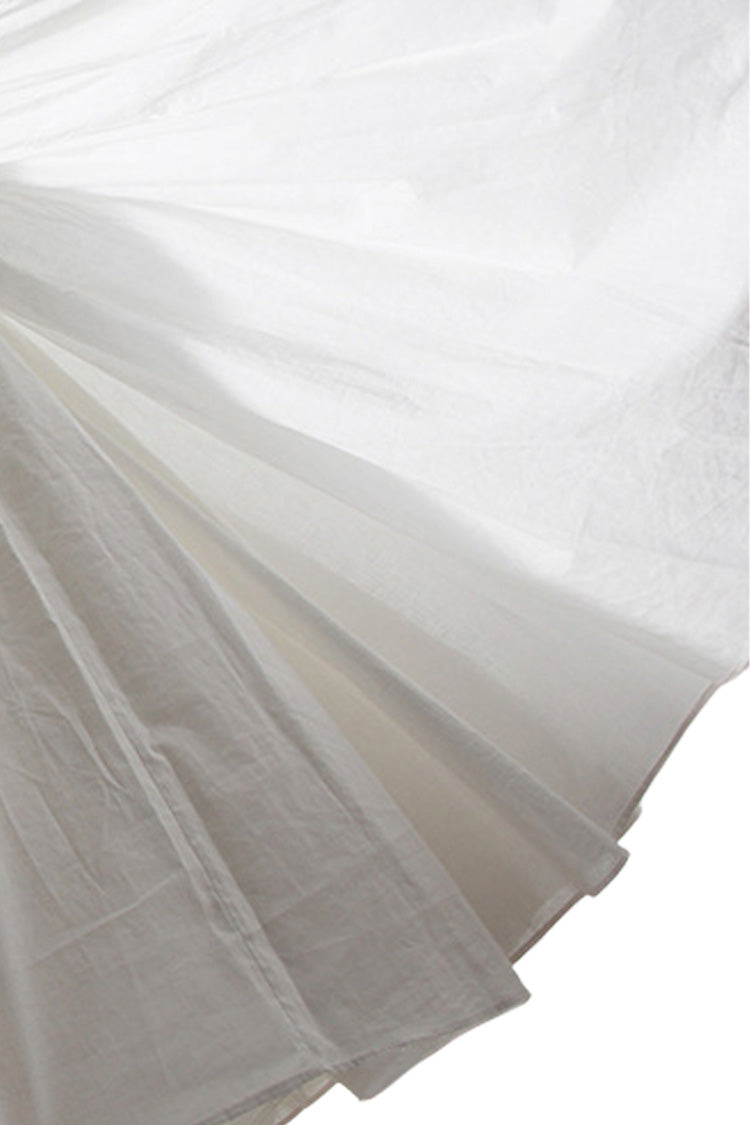 Maxi Dress with Square Neck - White