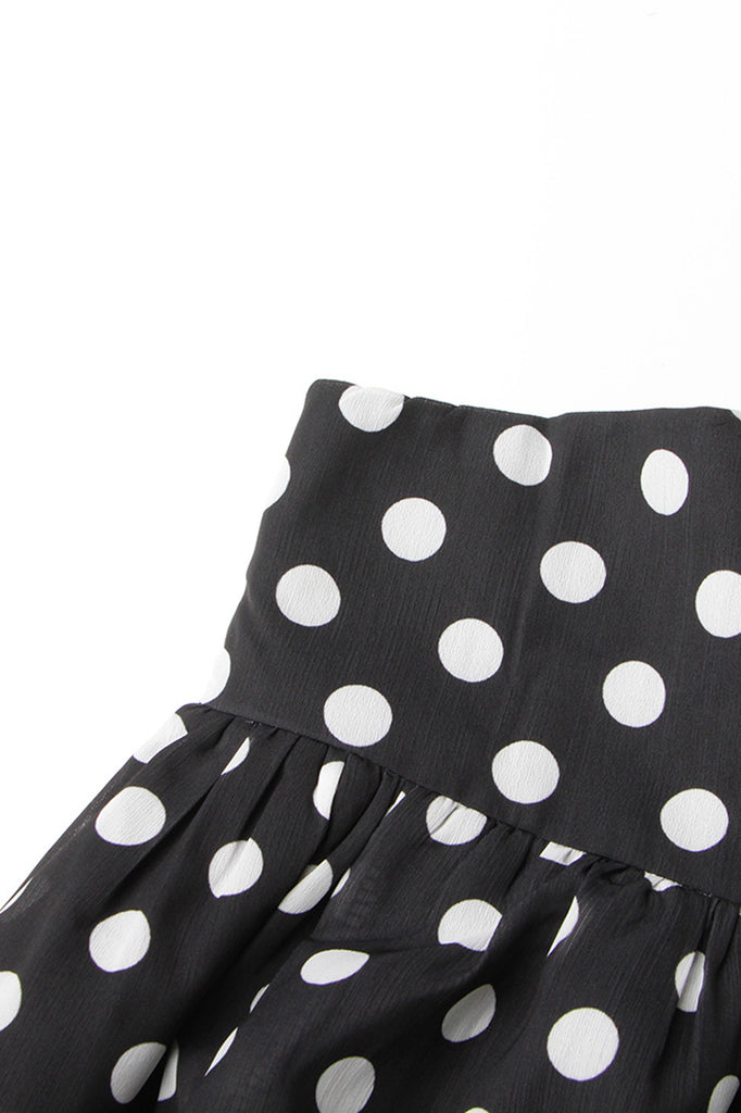Polka Dot 2-Piece Set - Black