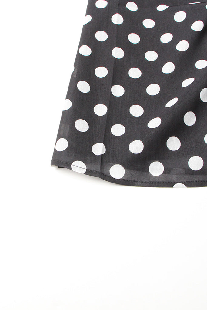 Polka Dot 2-Piece Set - Black
