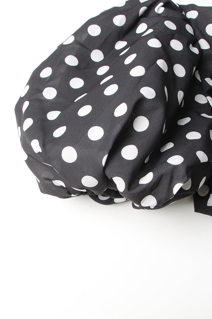 Polka Dot 2-Piece Set - Black