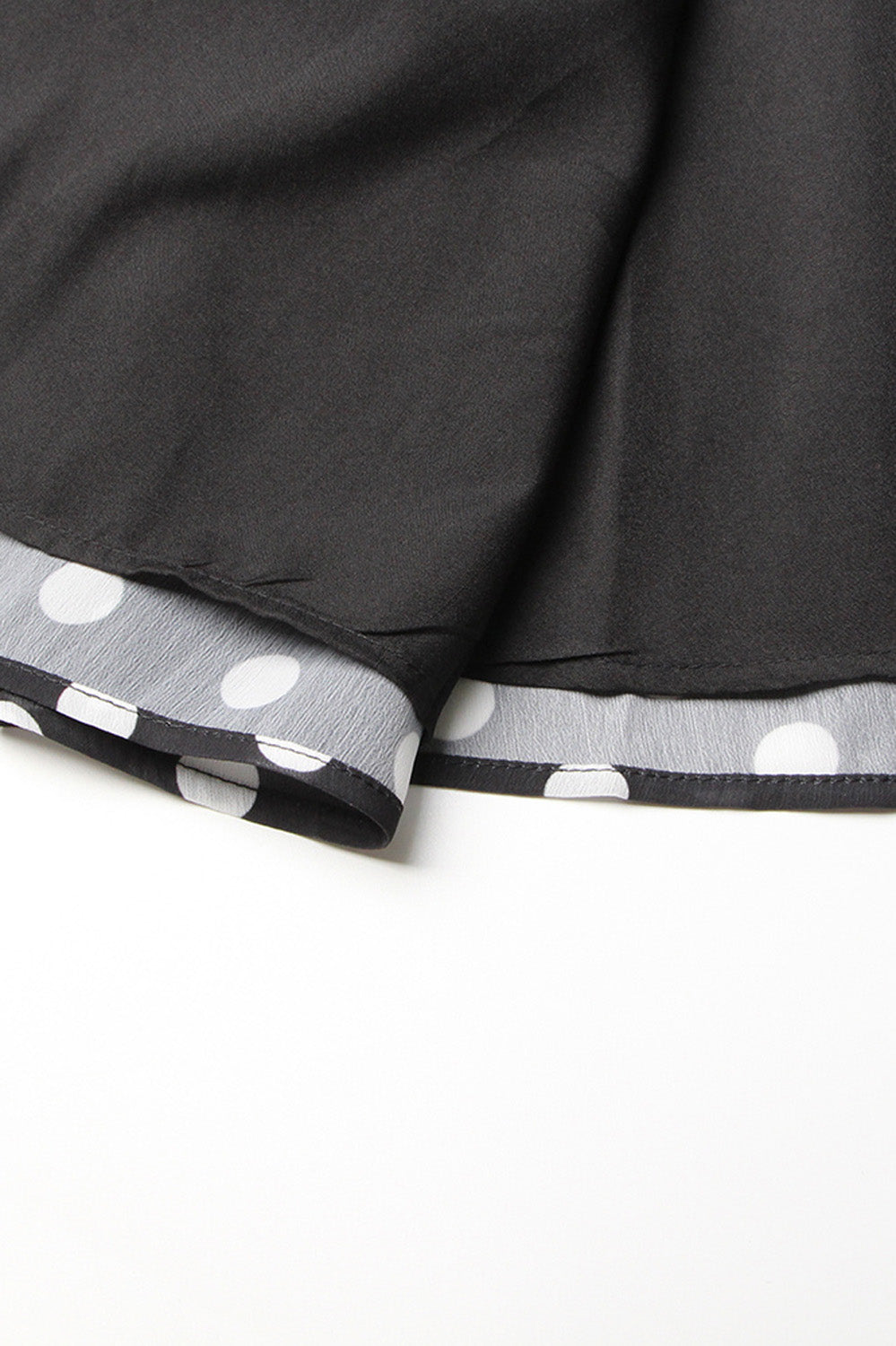 Polka Dot 2-Piece Set - Black