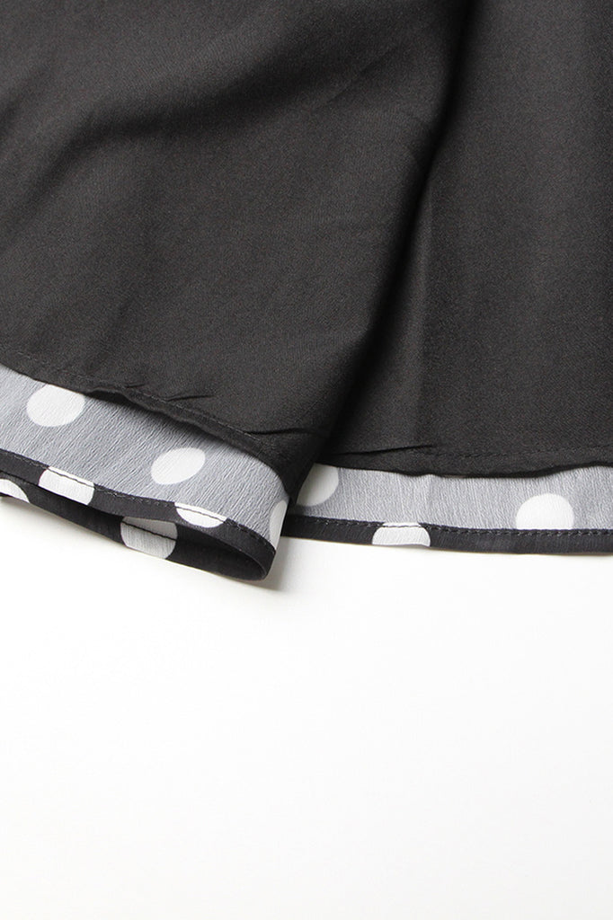 Polka Dot 2-Piece Set - Black