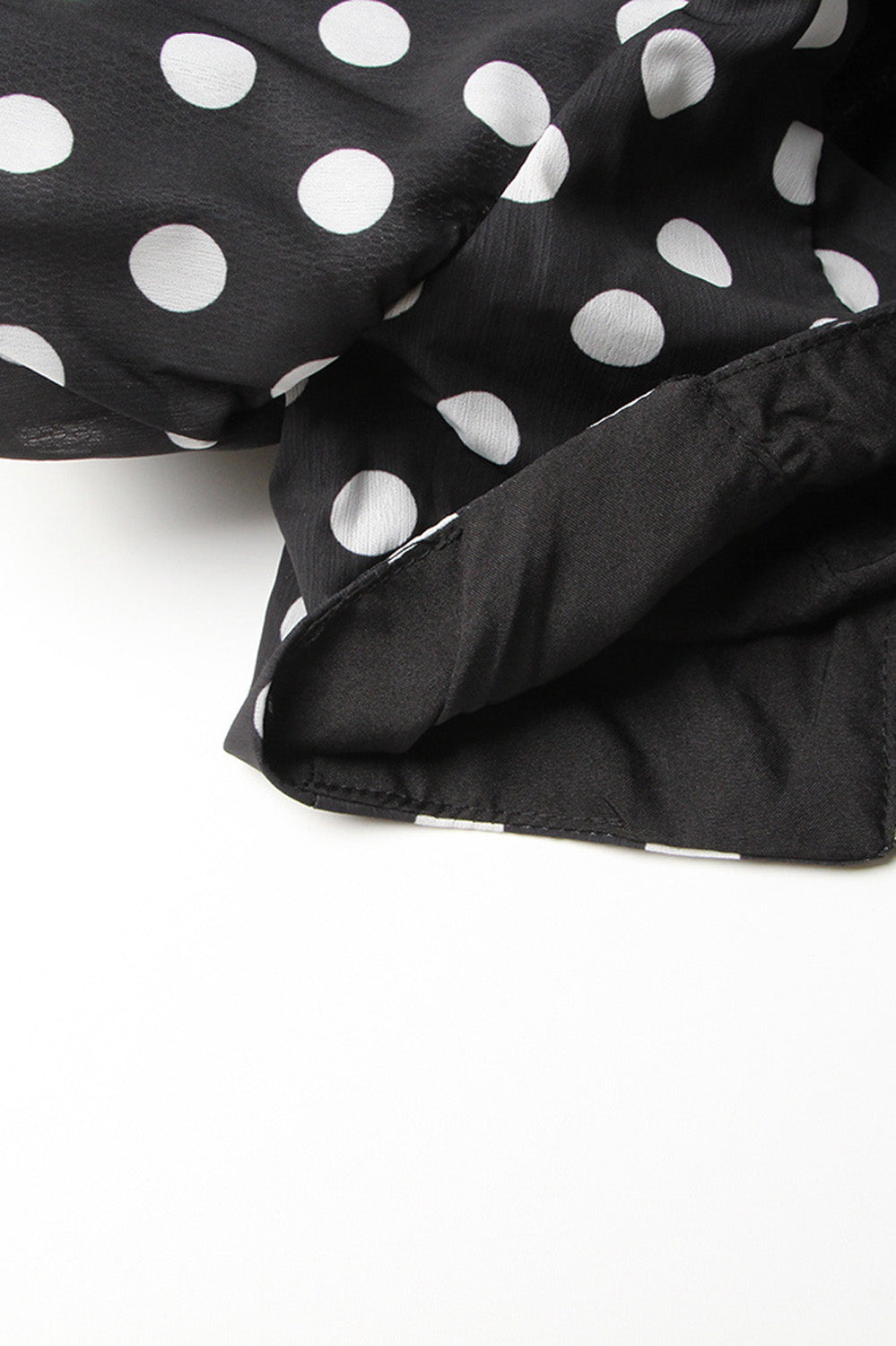 Polka Dot 2-Piece Set - Black