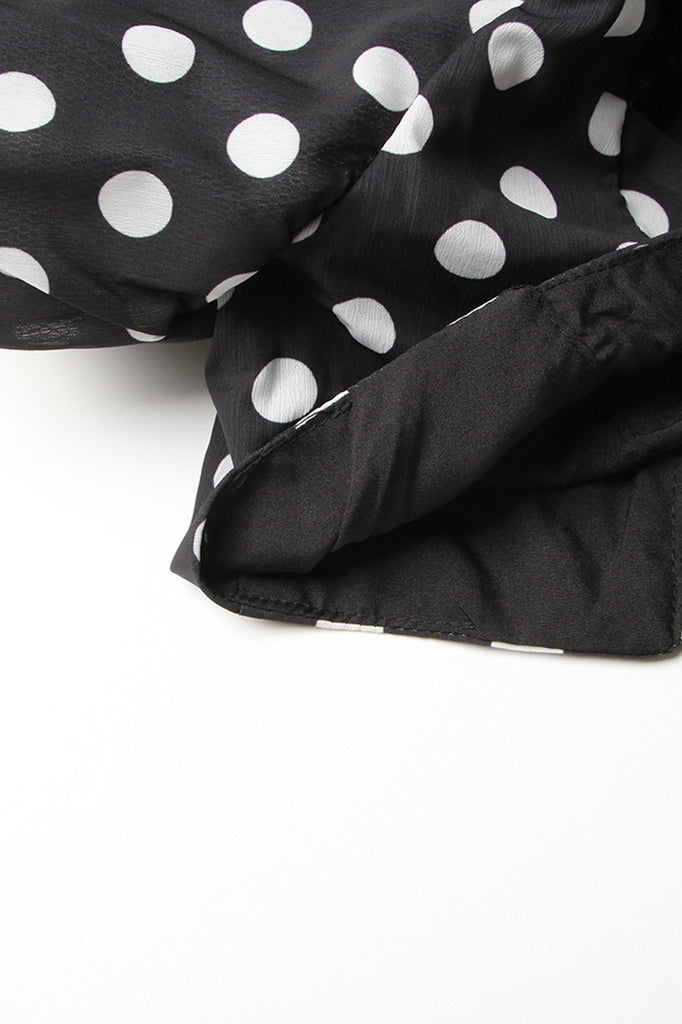 Polka Dot 2-Piece Set - Black