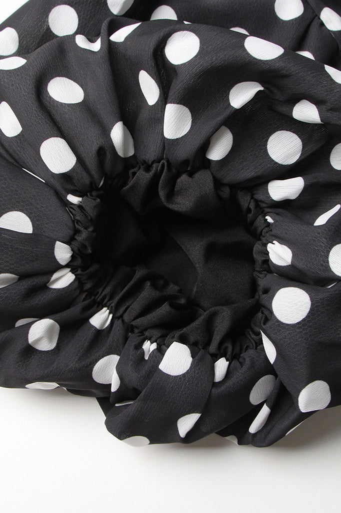 Polka Dot 2-Piece Set - Black