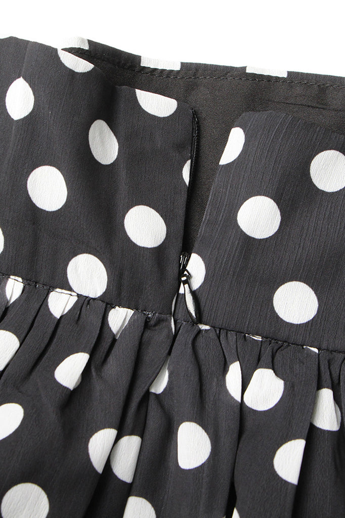 Polka Dot 2-Piece Set - Black