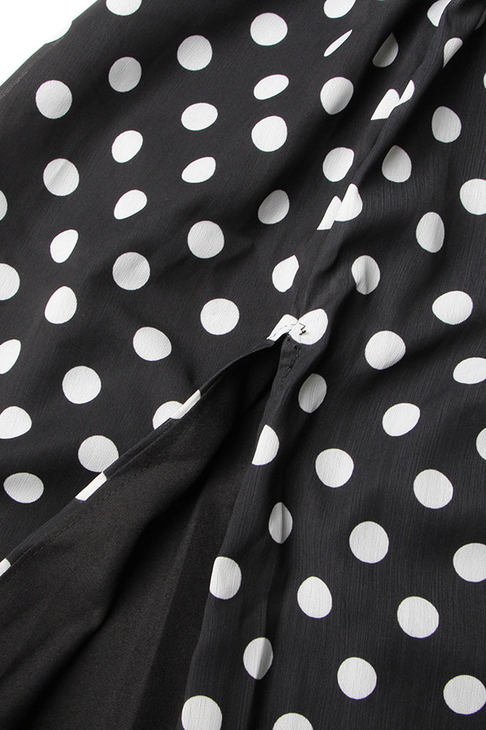 Polka Dot 2-Piece Set - Black