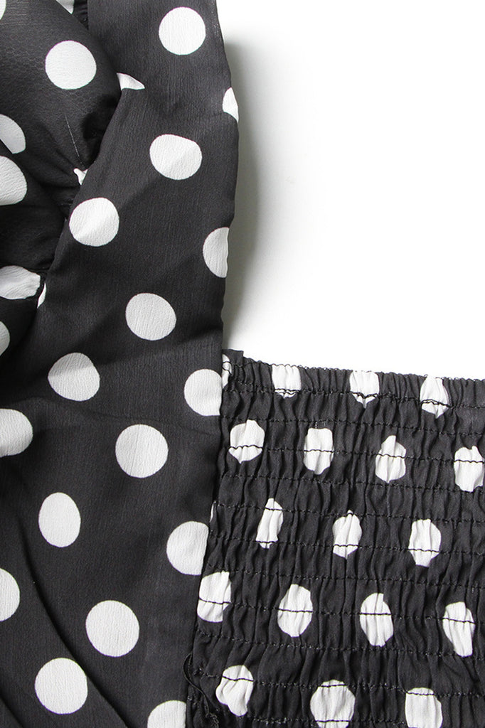 Polka Dot 2-Piece Set - Black