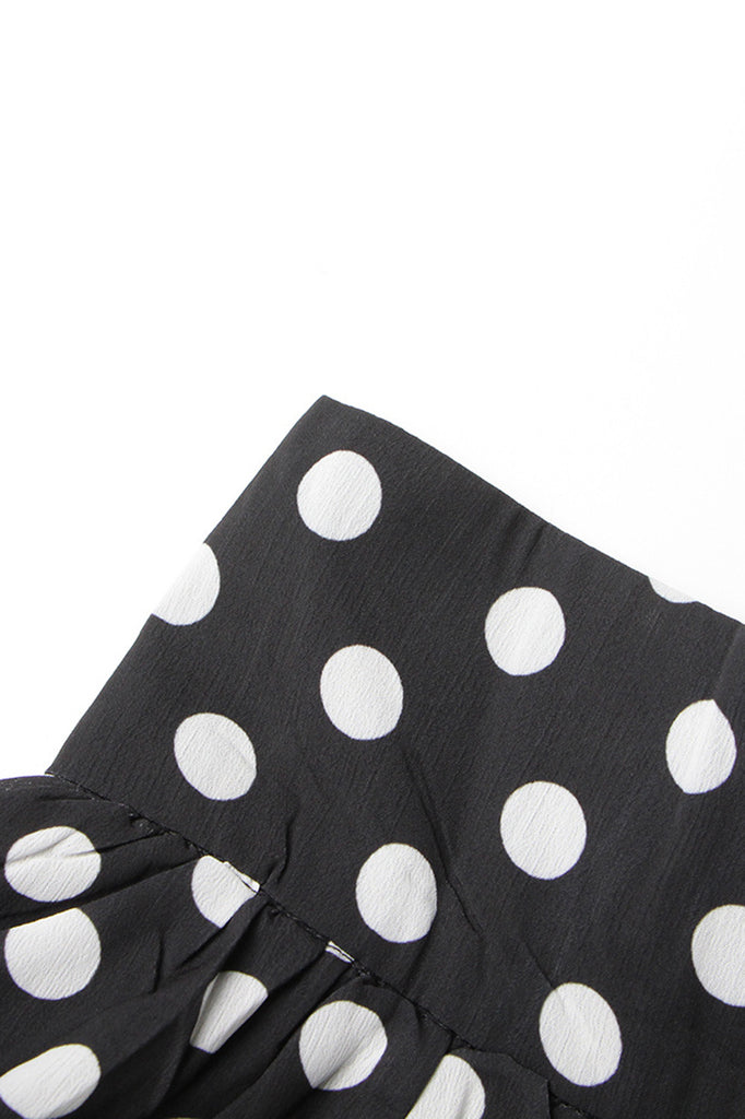 Polka Dot 2-Piece Set - Black
