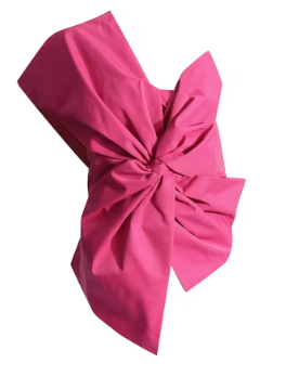 Asymmetrical Bow-Knot Top - Pink