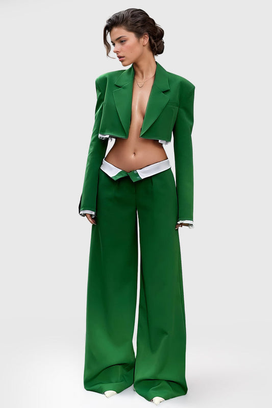 Casual 2-Piece Suit - Green